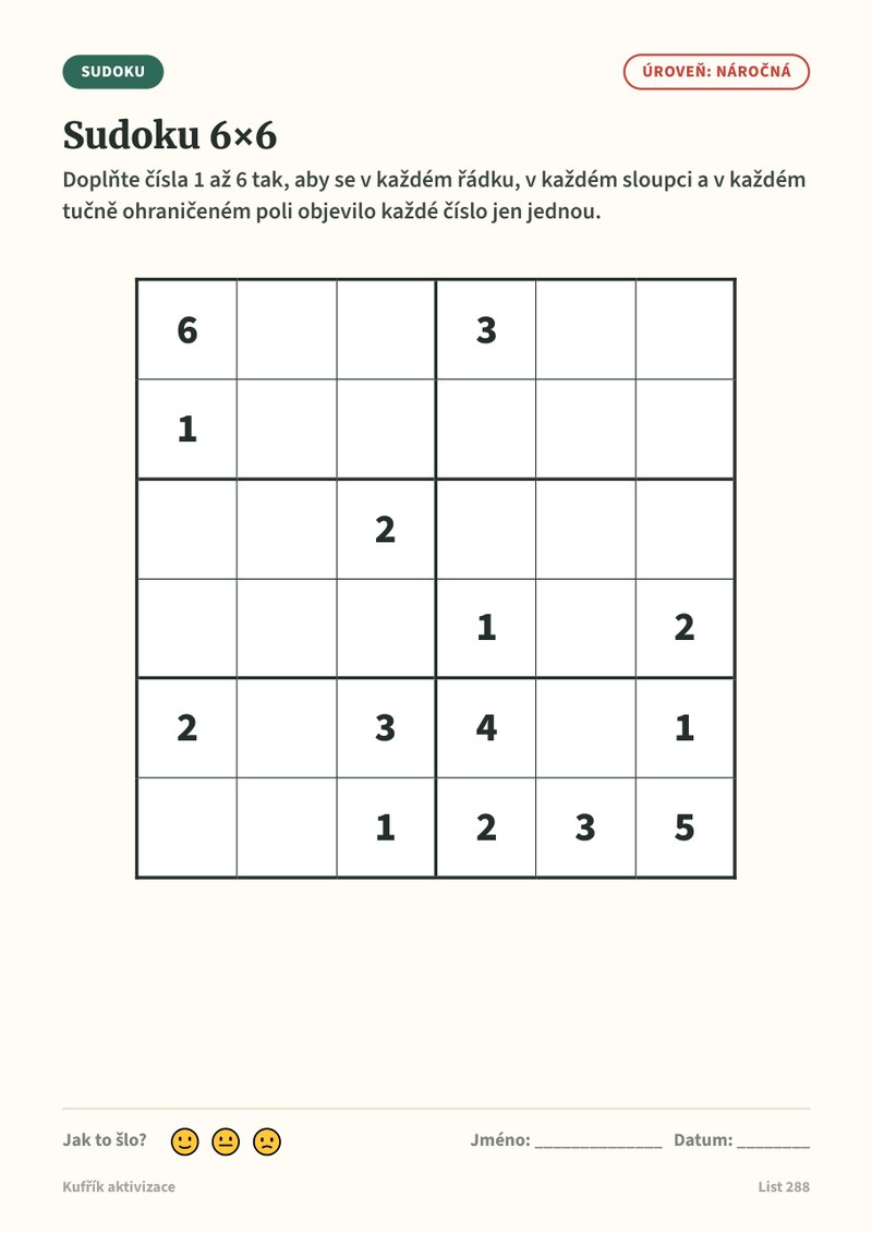Sudoku 6×6