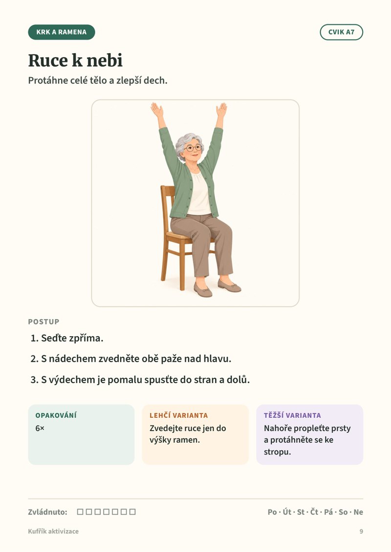 Cvik na židli